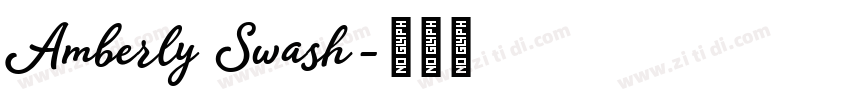 Amberly Swash字体转换